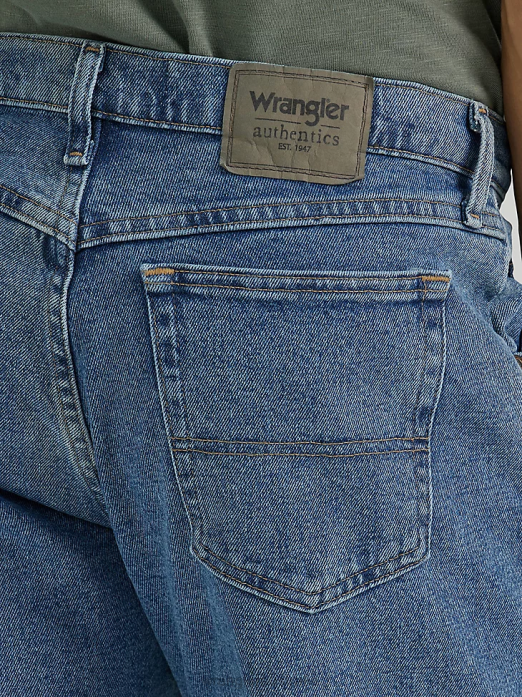 Authentics Relaxed Fit Flex Jean Men Wrangler RHXV104 Clothing Vintage Blue (10ZM200VF)