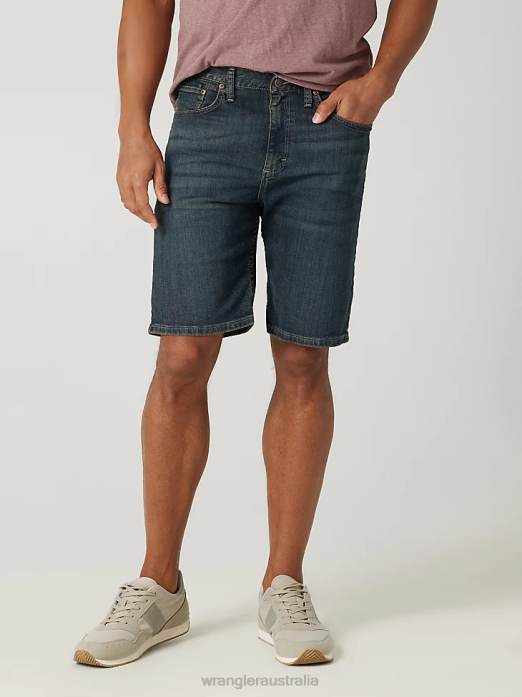 Authentics Relaxed Jean Short Men Wrangler RHXV584 Clothing Moonlight (10ZM2S0ML)