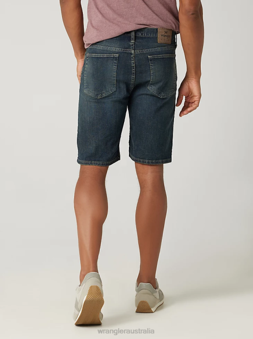 Authentics Relaxed Jean Short Men Wrangler RHXV584 Clothing Moonlight (10ZM2S0ML)