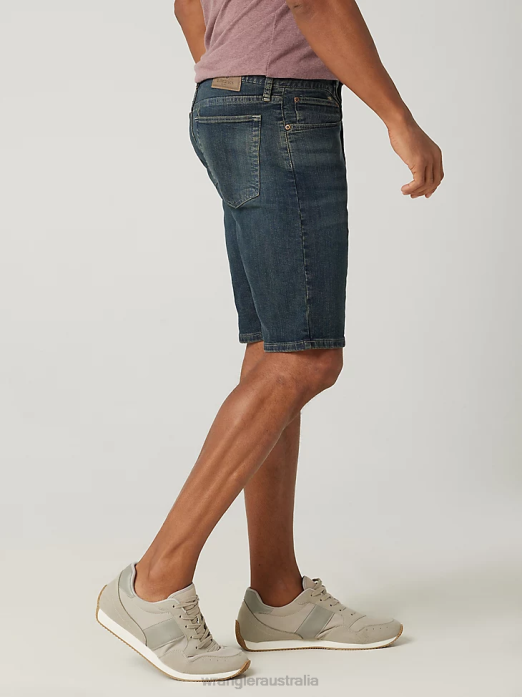 Authentics Relaxed Jean Short Men Wrangler RHXV584 Clothing Moonlight (10ZM2S0ML)
