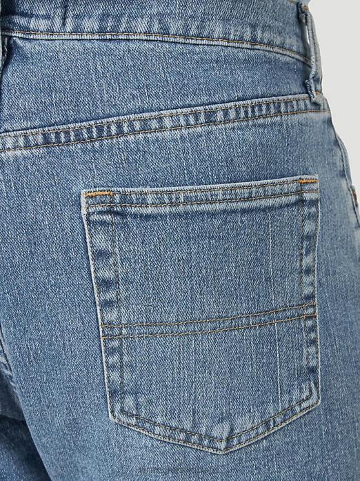 Authentics Relaxed Jean Short Men Wrangler RHXV585 Clothing Stonewash Light (10ZM2S0SF)