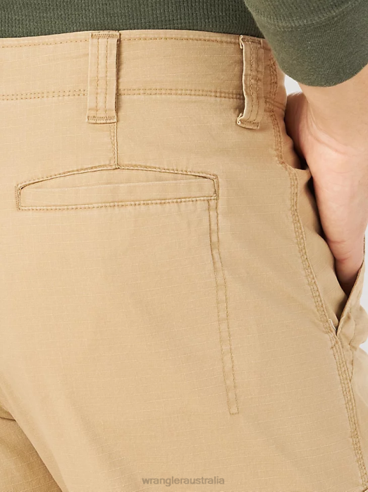 Authentics Relaxed Stretch Cargo Pant Men Wrangler RHXV234 Clothing Travertine (10ZM7ABTV)