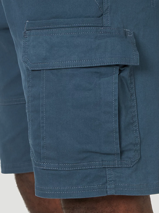 Authentics Stretch Cargo Short Men Wrangler RHXV557 Clothing Midnight Blue (10ZM6ACMB)