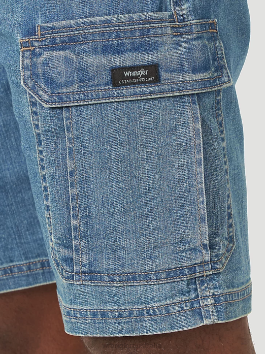 Authentics Stretch Cargo Short Men Wrangler RHXV558 Clothing Medium Tint (10ZM6ADMD)