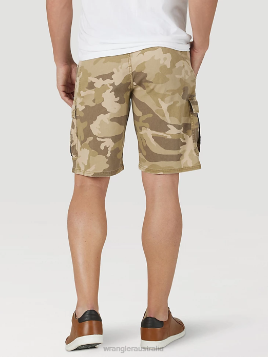 Authentics Stretch Cargo Short Men Wrangler RHXV560 Clothing Jungle Elmwood Camo (112316283)
