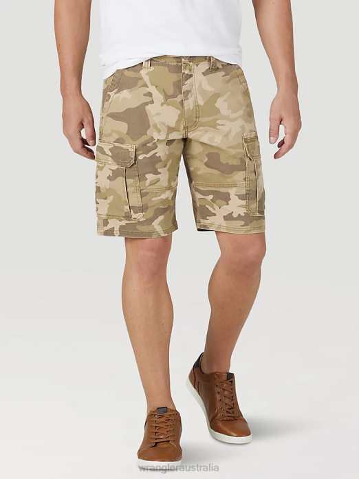 Authentics Stretch Cargo Short Men Wrangler RHXV560 Clothing Jungle Elmwood Camo (112316283)