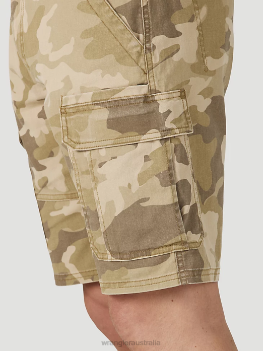 Authentics Stretch Cargo Short Men Wrangler RHXV560 Clothing Jungle Elmwood Camo (112316283)
