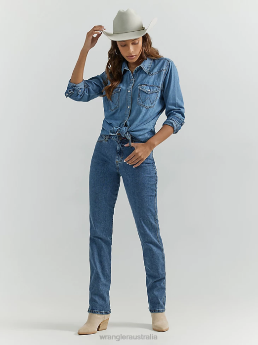 Bootcut Jean Women Wrangler RHXV779 Clothing DO Wash (09MWZDO)