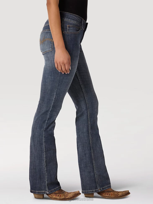 Bootcut Jean Women Wrangler RHXV780 Clothing AH Wash (09MWZAH)