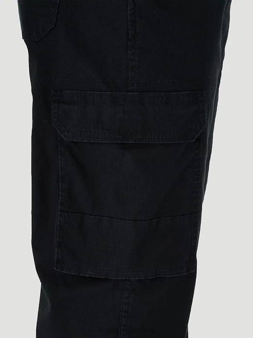 Cargo Pant Men Wrangler RHXV210 Clothing Black (10MGW90BL)