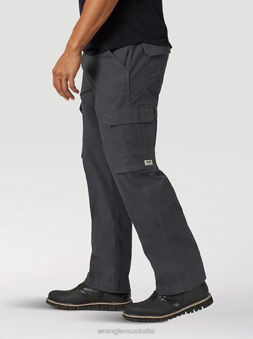 Cargo Pant Men Wrangler RHXV211 Clothing Anthracite (MGW90AH)