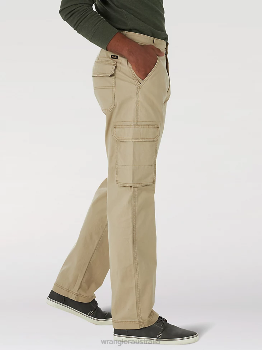 Cargo Pant Men Wrangler RHXV212 Clothing Khaki (10MGW90KH)