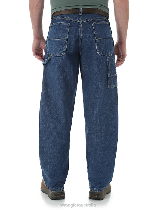 Carpenter Jean Men Wrangler RHXV94 Clothing Stone Wash (MGW40SW)