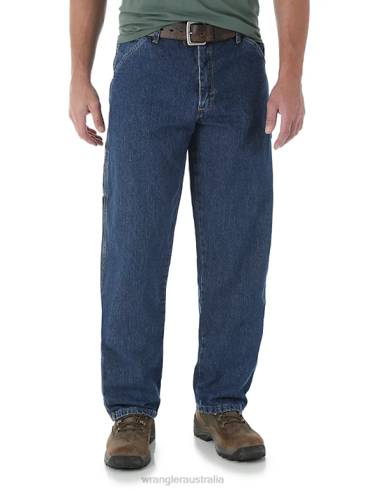 Carpenter Jean Men Wrangler RHXV94 Clothing Stone Wash (MGW40SW)