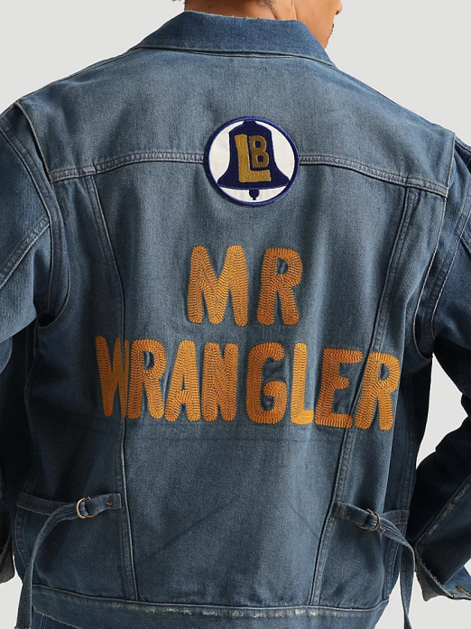 Classic Denim Trucker Jacket Men Wrangler RHXV611 Clothing Dark Wash (10MTJDWDW)