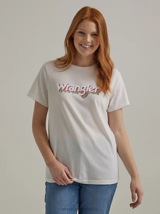 Classic Ringer Tee Women Wrangler RHXV871 Clothing Marshmallow (112335975)