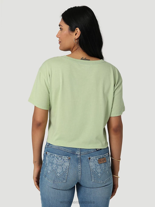 Classic Ringer Tee Women Wrangler RHXV871 Clothing Marshmallow (112335975)