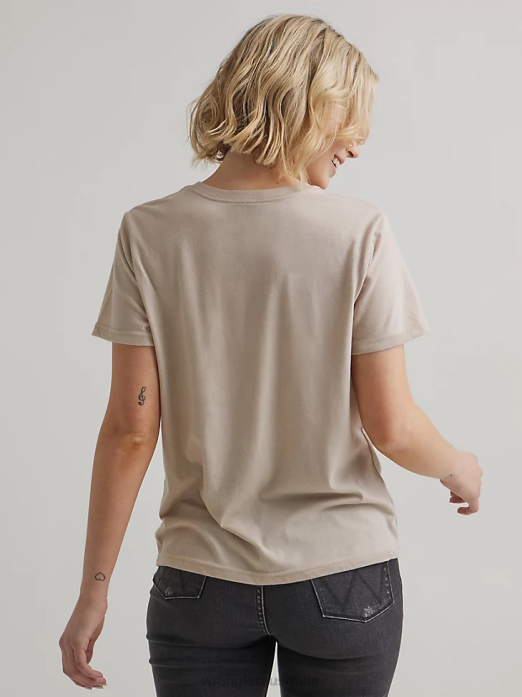 Classic Ringer Tee Women Wrangler RHXV871 Clothing Marshmallow (112335975)