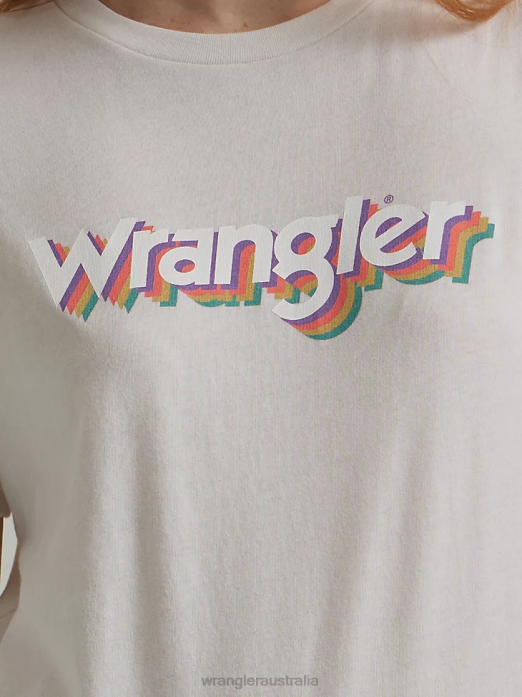 Classic Ringer Tee Women Wrangler RHXV871 Clothing Marshmallow (112335975)