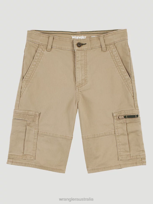 Comfort Flex Cargo Short Boys Wrangler RHXV995 Clothing Khaki (4RMHWKH)