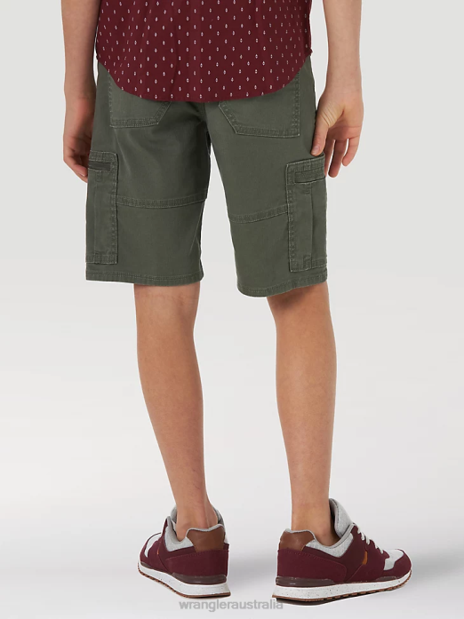 Comfort Flex Cargo Short Boys Wrangler RHXV996 Clothing Olive (4RMHWOH)
