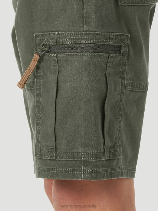 Comfort Flex Cargo Short Boys Wrangler RHXV996 Clothing Olive (4RMHWOH)