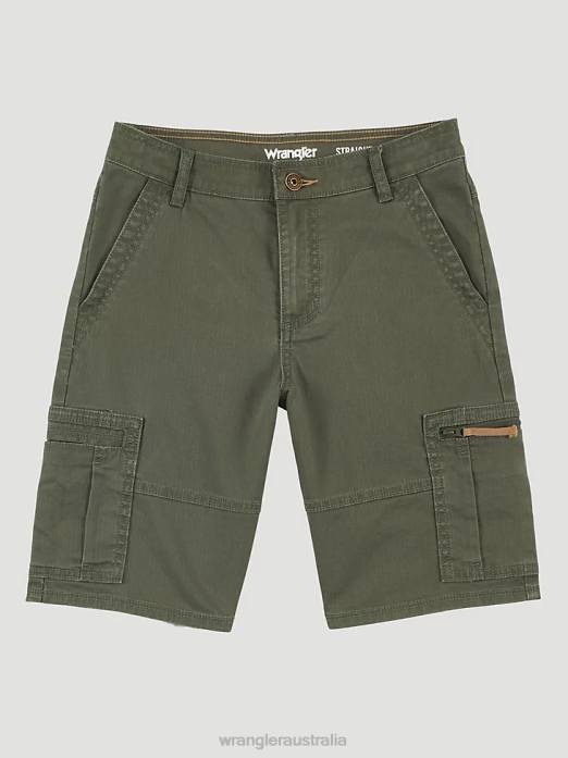 Comfort Flex Cargo Short Boys Wrangler RHXV996 Clothing Olive (4RMHWOH)
