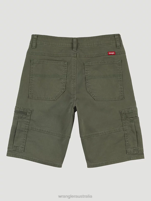 Comfort Flex Cargo Short Boys Wrangler RHXV996 Clothing Olive (4RMHWOH)
