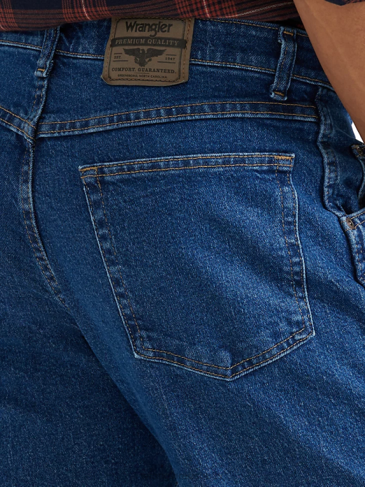 Comfort Solutions Series Comfort Fit Jean Men Wrangler RHXV109 Clothing Dark Flex (855WAQD)