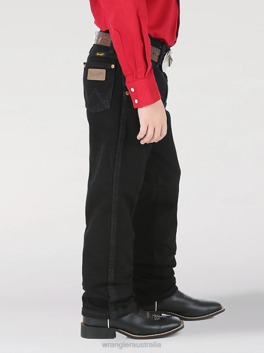 Cowboy Cut Original Fit Jean Boys Wrangler RHXV934 Clothing Overdyed Black (13MWBBK)
