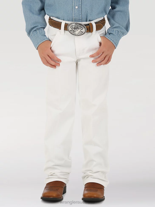 Cowboy Cut Original Fit Jean Boys Wrangler RHXV937 Clothing White (13MWBWI)