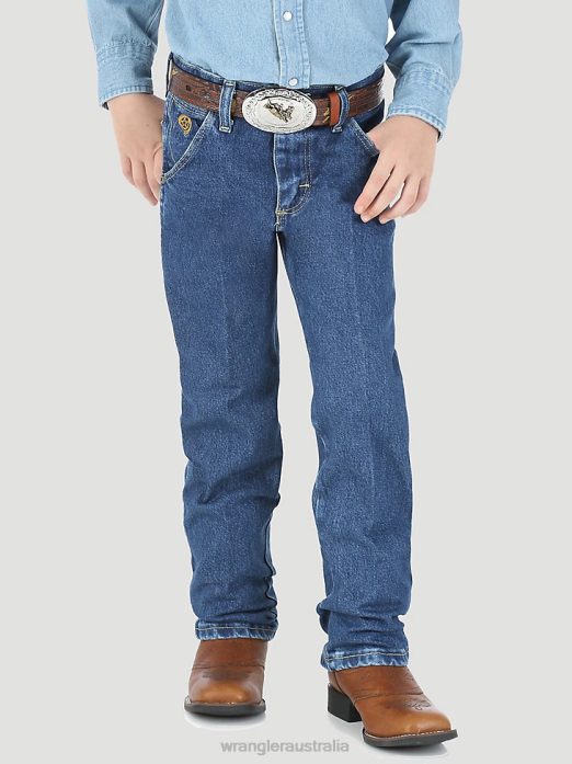 Cowboy Cut Original Fit Jean Boys Wrangler RHXV949 Clothing Dark Indigo (13MWJDI)
