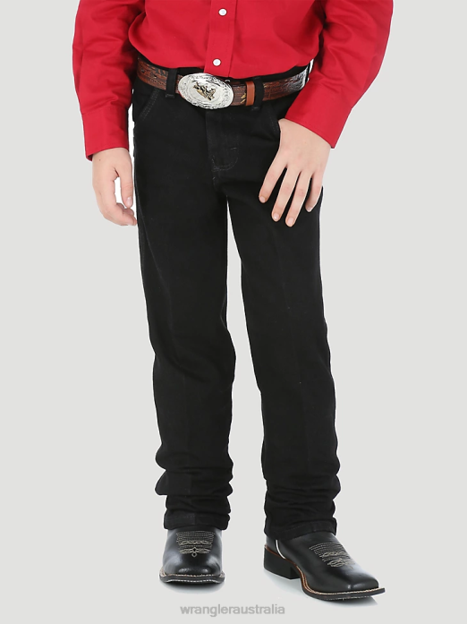 Cowboy Cut Original Fit Jean Boys Wrangler RHXV951 Clothing Overdyed Black (13MWJBK)