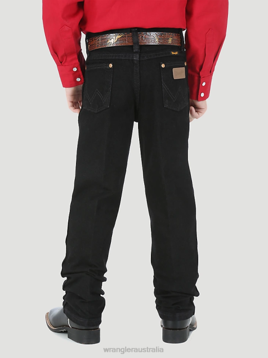 Cowboy Cut Original Fit Jean Boys Wrangler RHXV951 Clothing Overdyed Black (13MWJBK)