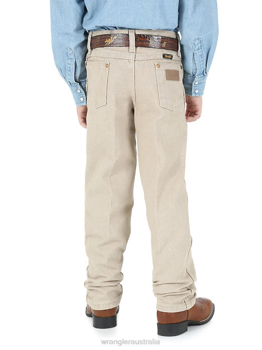 Cowboy Cut Original Fit Jean Boys Wrangler RHXV952 Clothing Prewashed Tan (13MWJTN)