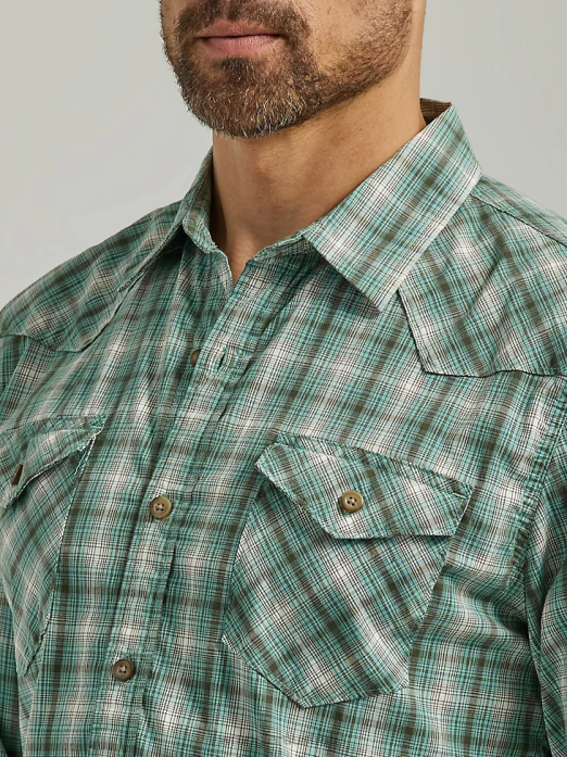 Cowboy Wash Plaid Shirt Men Wrangler RHXV413 Clothing Canton (112330910)