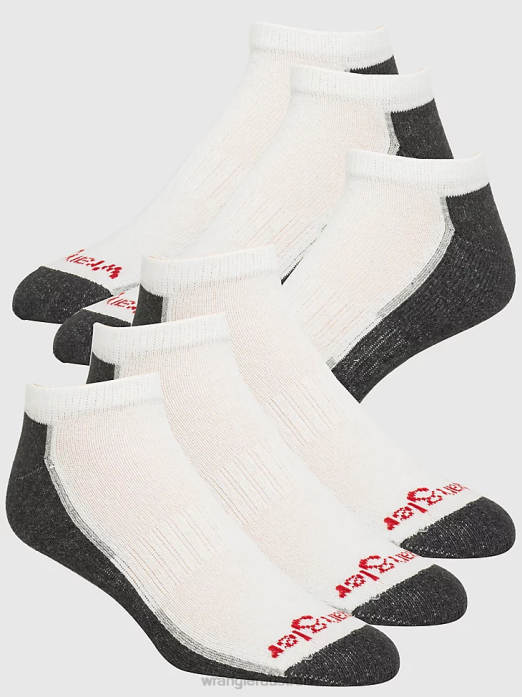 Cushioned Ankle Socks (6-Pack) Men Wrangler RHXV724 Accessories White (112318613)