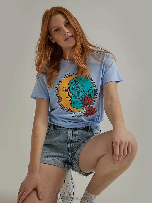 Destructed Denim Roll Short Women Wrangler RHXV851 Clothing Wildflower (112333497)