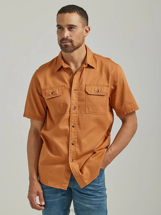 Epic Soft Flex Twill Shirt Men Wrangler RHXV355 Clothing Hazel (112330921)