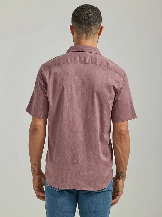 Epic Soft Flex Twill Shirt Men Wrangler RHXV358 Clothing Sable Heather (112333277)