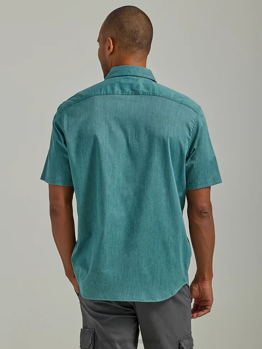 Epic Soft Flex Twill Shirt Men Wrangler RHXV359 Clothing Pacific (112330780)