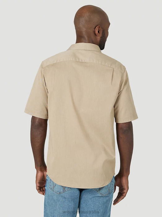 Epic Soft Flex Twill Shirt Men Wrangler RHXV360 Clothing Elmwood Heather (112315232)