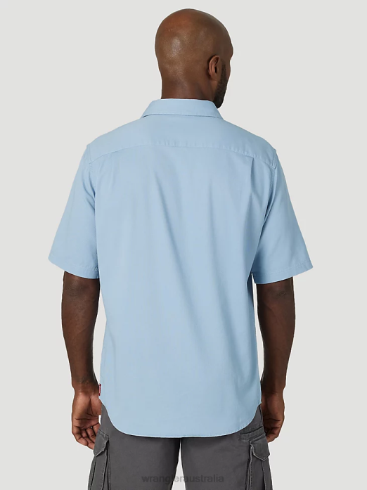 Epic Soft Flex Twill Shirt Men Wrangler RHXV361 Clothing Faded Blue (112315227)
