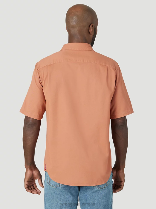 Epic Soft Flex Twill Shirt Men Wrangler RHXV362 Clothing Copper Brown (112315228)