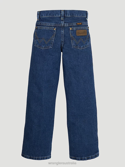Five Star Classic Stretch Bootcut Jean Boys Wrangler RHXV997 Clothing Fresh Indigo (6BRLWFS)