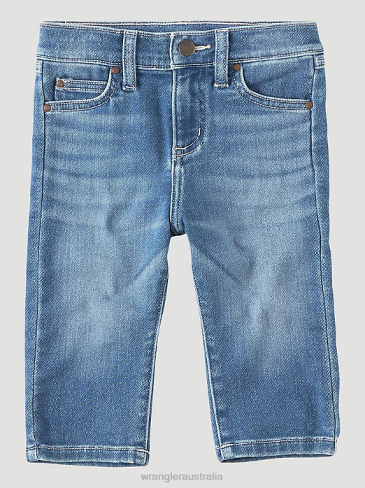 Five Star Classic Stretch Bootcut Jean Boys Wrangler RHXV997 Clothing Fresh Indigo (6BRLWFS)