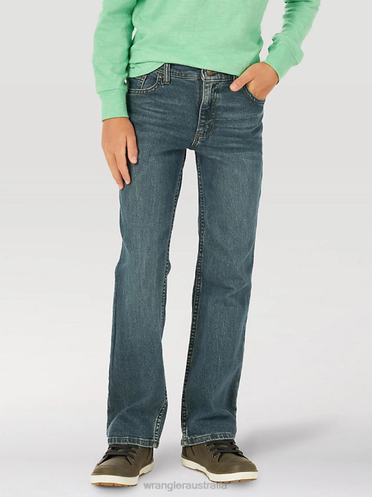Five Star Flex Bootcut Jean Boys Wrangler RHXV959 Clothing Woodland (5WNBWWN)