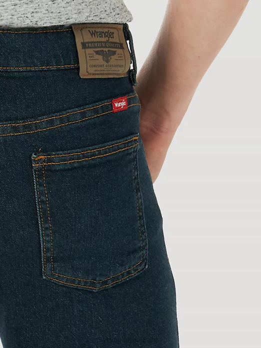 Five Star Flex Straight Leg Jean Boys Wrangler RHXV1001 Clothing Dark Night (5WNLWDT)