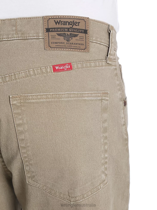 Five Star Premium Denim Flex For Comfort Regular Fit Jean Men Wrangler RHXV142 Clothing Khaki (96FXVKH)