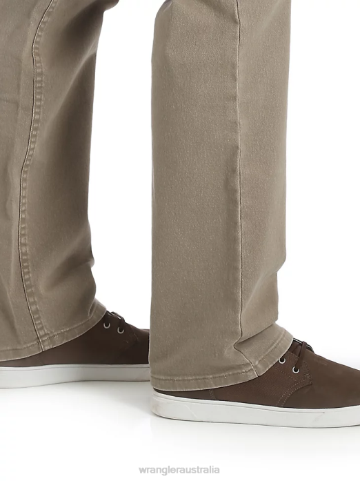 Five Star Premium Denim Flex For Comfort Regular Fit Jean Men Wrangler RHXV142 Clothing Khaki (96FXVKH)
